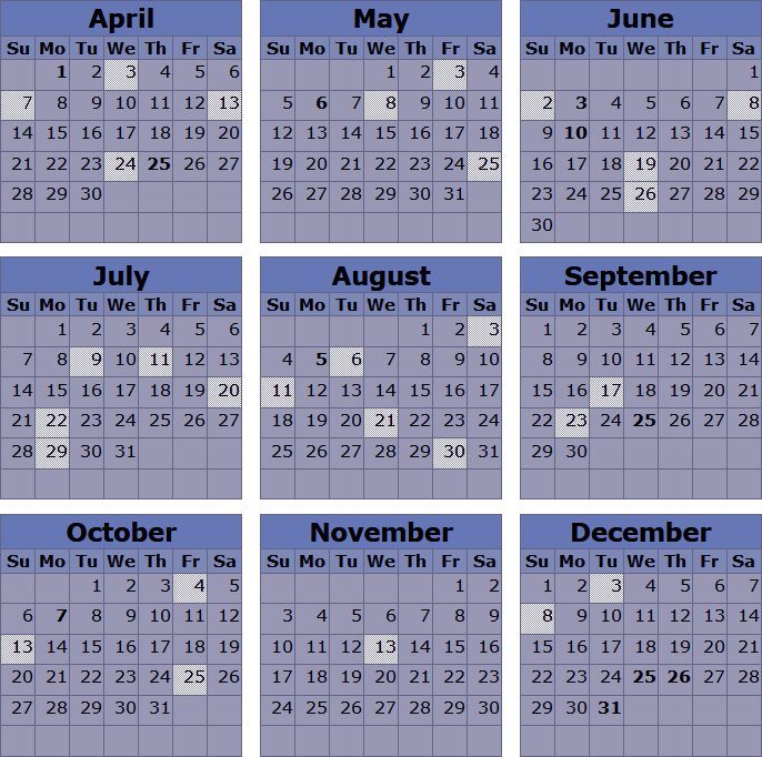 2024 calendar with highlighted dates corresponding to diary entries.